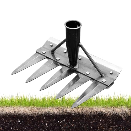 Garten Unkrautwerkzeug | Zweiseitiges Grasziehwerkzeug - Manuell Praktische Gartenharke Für Garten Rasen Hof von Stronrive