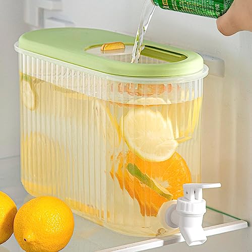 Getrankespender Mit Zapfhahn 4L Kühlschrank Getränkespender Saftspender Wasserspender Für Kühlschrank Mit Zapfhahn Wasserkrug Mit Wasserhahn Getrankespender Für Kalte Getränke Limonadenspender von Stronrive