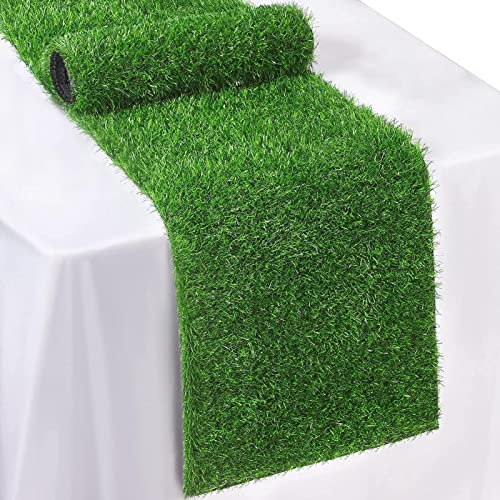 Grasläufer für Tisch | Realistischer Gras-Tischläufer - Wandgras-Dekoration für den Innenbereich für rustikalen Stil, Form und Größe Ihres eigenen Rasens, Oster-St. Patrick's-Weihnachtsfeier von Stronrive