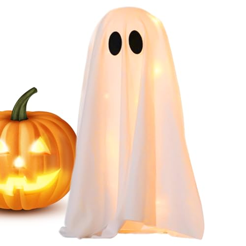 Halloween Geist Dekoration | Leuchtende Halloween-Deko | Horror Schreibtisch-Dekorationsstück Für Fensterdekoration Schlafzimmer Grusel-Ausstattung Innenbereich Foto-Requisiten von Stronrive
