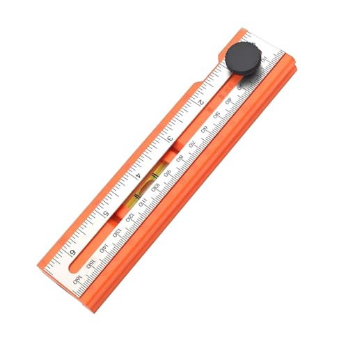 Holzwerkstatt Messwerkzeuge - Präzisionsmaßstab - Tragbare Präzisions-Führungsschiene Mit Winkelskala Messwerkzeug 15 Bis 90 Grad Für Zimmermannsarbeit Zuschneiden Bauen Bohren von Stronrive