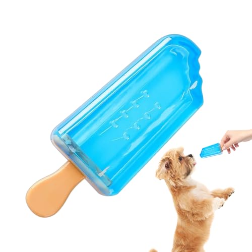 Hund Kauspielzeug | Eiscreme-Form Hundespielzeug Zur Beschäftigung - Befüllbares Wassermuster Silikon Kauhilfe Für Bulldogge Mentale Stimulation Senioren Pudel Beruhigend Outdoor Camping von Stronrive
