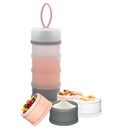 Milchpulver Aufbewahrung Behälter, 4-lagiger Behälter Für Babynahrung, Stapelbarer Behälter Für Formelspender, Mischflasche Für Unterwegs, Formelhalter Und Snack Aufbewahrungsbox Milchpulver Aufbewahrung Behälter, 4-lagiger Behälter Für Babynahrung, Stapelbarer Behälter Für Formelspender, Mischflasche Für Unterwegs, Formelhalter Und Snack Aufbewahrungsbox von Stronrive