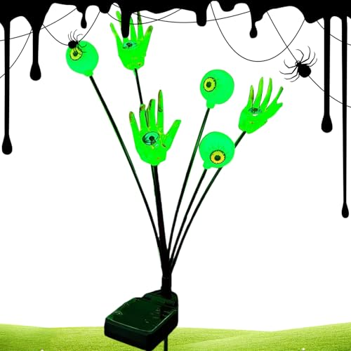 Solare Halloween-Dekoration,Garten-Skeletthände mit Augen-Stakelampen - wasserdichte Solar-Gruseldekoration für Halloween Garten Terrasse Weg Friedhof Außen Solare Halloween-Dekoration,Garten-Skeletthände mit Augen-Stakelampen - wasserdichte Solar-Gruseldekoration für Halloween Garten Terrasse Weg Friedhof Außen von Stronrive