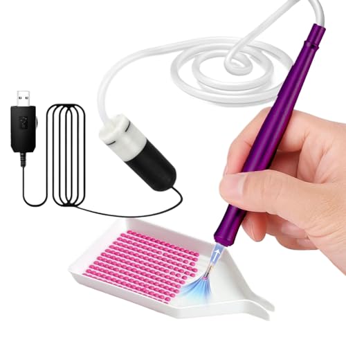 Strass-Malstift, Strass-Malerei, Edelstein, Punktierung, Kunst, elektrischer Stift, automatischer Applikator, USB-Zubehör, tragbar für Event-Dekoration, Einrichtung, Bastelprojekte, Anfänger von Stronrive