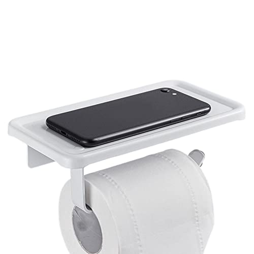 Stronrive 2 In 1 Toilettenpapierhalter Mit Regal, Toilettenpapierhalter Mit Telefonregal, Aluminium Wandhalter Für Toilettenpapier, Toilettenpapierrollenhalter Für Den Waschraum von Stronrive