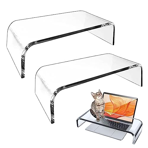 Stronrive 2Stk Monitorständer Aus Acryl, Monitorständer Monitor Stand Bildschirmerhöhung, Computer Bildschirmständer Zur Aufbewahrung Von PC, Laptop, Computermonitor Stronrive 2Stk Monitorständer Aus Acryl, Monitorständer Monitor Stand Bildschirmerhöhung, Computer Bildschirmständer Zur Aufbewahrung Von PC, Laptop, Computermonitor von Stronrive