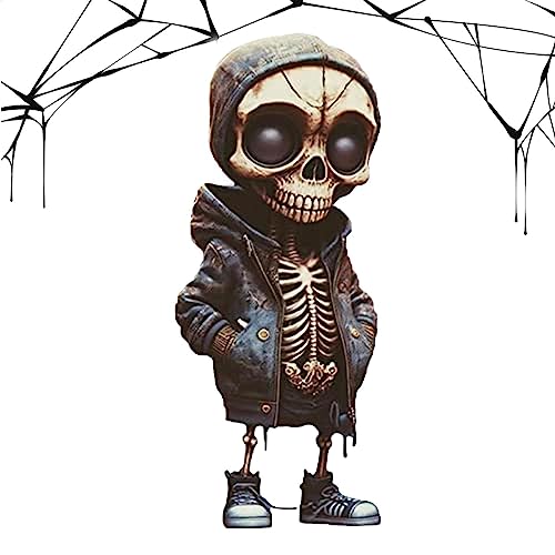 Stronrive Coole Totenkopfstatue | Sammelbare Halloween-Dekoration - Coole Heimdekoration, Skelett-Sammlerstücke, Totenkopf-Harzstatue für Halloween Stronrive Coole Totenkopfstatue | Sammelbare Halloween-Dekoration - Coole Heimdekoration, Skelett-Sammlerstücke, Totenkopf-Harzstatue für Halloween von Stronrive