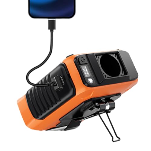 Stronrive Taille Ventilator - Wiederaufladbarer Tragbarer Kleidungsklipp Ventilator | Tragbares Gerät Mit Effektiver Kühlleistung Für Wandern Camping Picknick von Stronrive