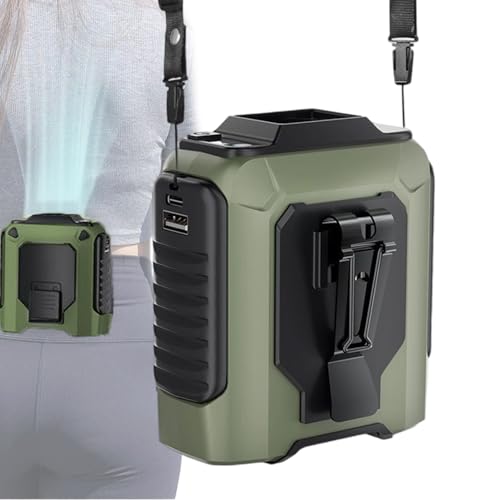 Stronrive Tragbarer Hüftventilator | 5-Gang-Gürtelclip-Personalfan | Starker Luftstrom & Einstellbare Funktionen Für Outdoor Arbeit & Rucksackreisen Stronrive Tragbarer Hüftventilator | 5-Gang-Gürtelclip-Personalfan | Starker Luftstrom & Einstellbare Funktionen Für Outdoor Arbeit & Rucksackreisen von Stronrive