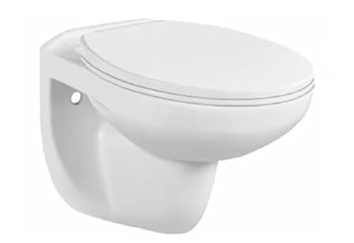 Hänge Wand WC Komplettset Spülrandlos Sitz Soft Close Absenkautomatik Keramik Wand Set Schüssel weiß Toilette für Vorwandelement Unterputzspülkasten von Structio International