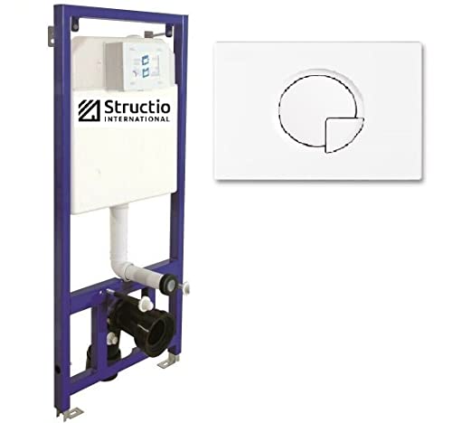 Vorwandelement Unterputz WC Unterputzspülkasten Spülkästen Für Wand-WC Vorwandspülkasten Montageelement Hängewand Element+Drückerplatte (Drückerplatte 1) von Structio International