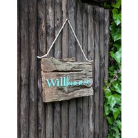 Holzschild, Haustür, Gartendeko, Hausdeko, Rustikales Holzschild von StrugaCrafts