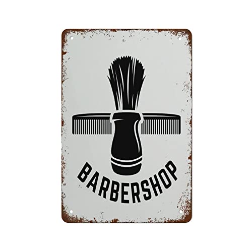 Barbershop Wandaufkleber Shop Design Barber Aufkleber Schere Aufkleber Rasur Aufkleber Haarschnitt Wandaufkleber Haarschnitt Zitate Haarliebhaber Aufkleber Bb0145 Retro Metall Blechschild für Zuhause von Strunt