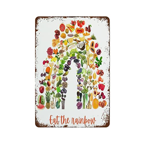 Retro Metall Blechschild Eat The Rainbow Kunstdruck Küche Dekor Poster 14 x 20 cm Home Bar Pub Shop Dekorationen Esszimmer Küche Kaffee Vintage Schild Geschenk Retro Metall Blechschild Eat The Rainbow Kunstdruck Küche Dekor Poster 14 x 20 cm Home Bar Pub Shop Dekorationen Esszimmer Küche Kaffee Vintage Schild Geschenk von Strunt