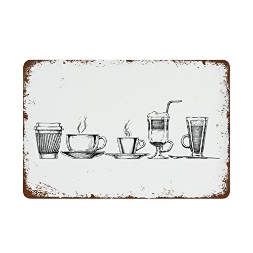 Retro Metall Blechschild Types of Coffee Print Line Drawing Coffee Art Abstract Coffee Art 8x12 Inch Home Bar Pub Shop Decorations Dining Room Kitchen Coffee Vintage Sign Gift Retro Metall Blechschild Types of Coffee Print Line Drawing Coffee Art Abstract Coffee Art 8x12 Inch Home Bar Pub Shop Decorations Dining Room Kitchen Coffee Vintage Sign Gift von Strunt