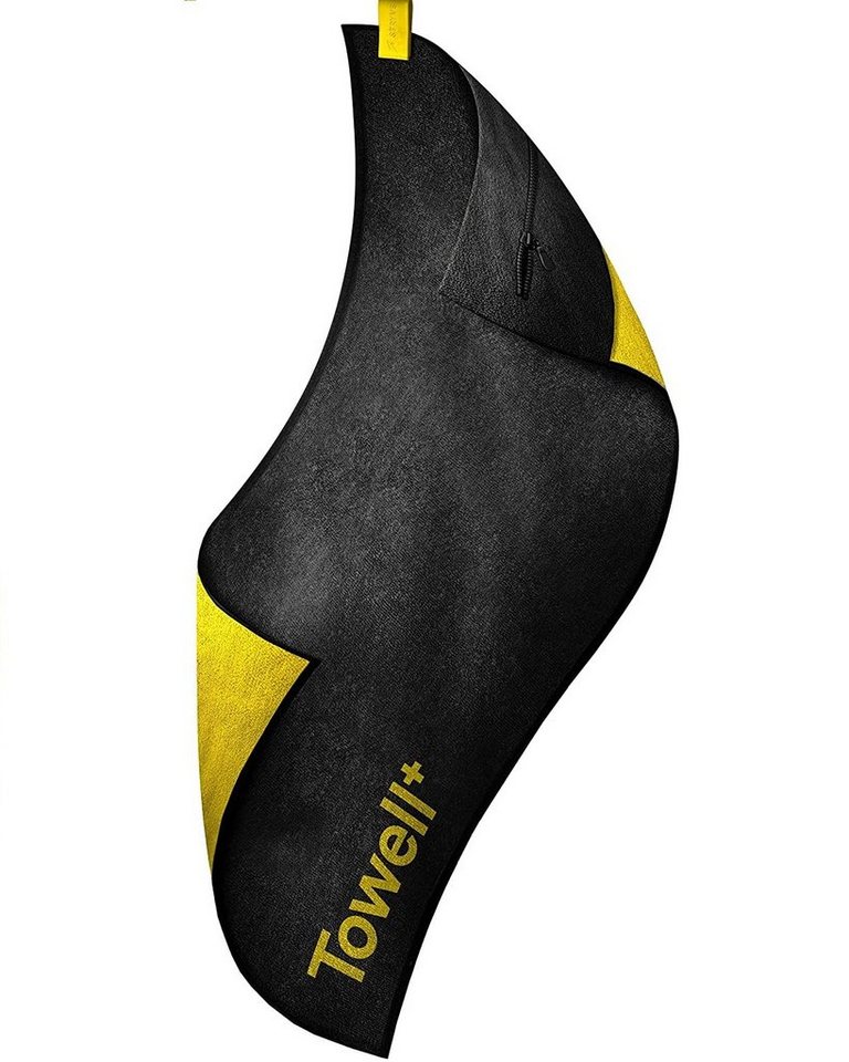 Stryve Sporthandtuch STRYVE Towell +, Sporthandtuch, Black and Yellow Edition,Schwarz Gelb, Baumwolle von Stryve