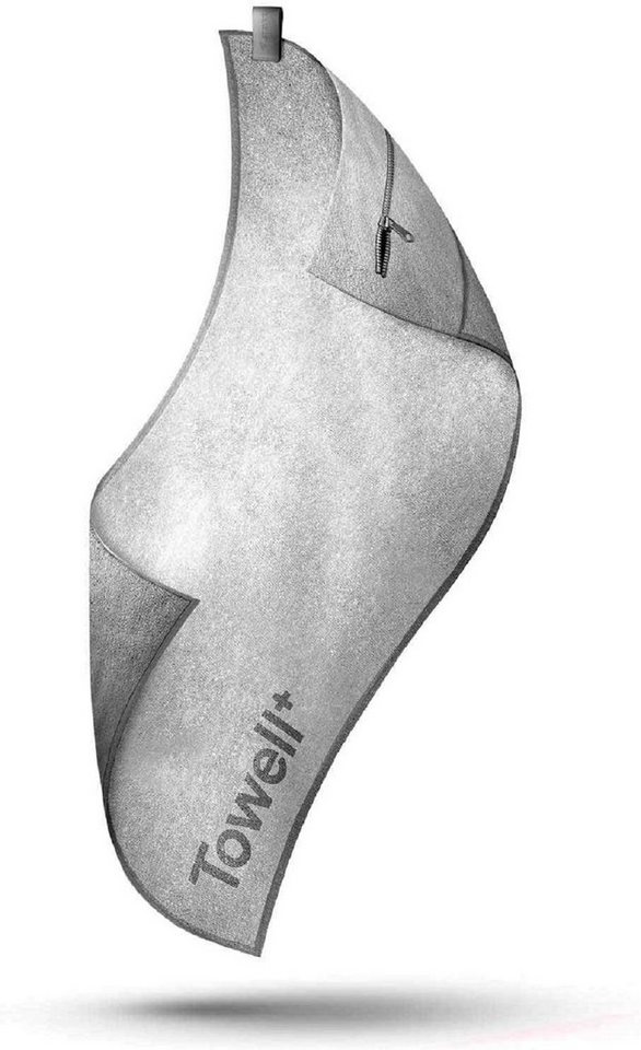 Stryve Sporthandtuch Towell + mit Tasche und Magnetclip,Brighte White von Stryve