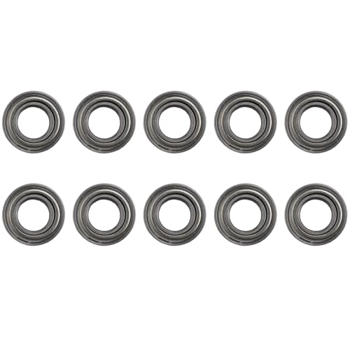 Sttejlbho 10 StÜCke Miniatur Gummi Versiegelt Metall Geschirmt Metrische Radial Lager, MR126 ZZ 6 X 12 X 4 MM von Sttejlbho
