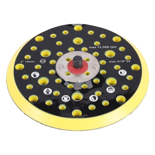 Sttejlbho 150 Mm 5/16 Gewinde 52 LöCher Mittlere Dichte Exzenter Schleifer Klettverschluss StüTze Teller Kompatibel mit CEROS DEROS von Sttejlbho
