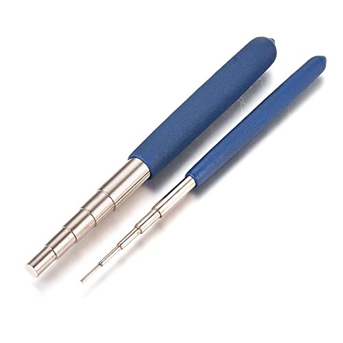 Sttejlbho 2 Teile/Set Eisendraht Wickelstäbe Drahtwickelwerkzeug Blau mit Schlaufe In 10 Größen für Die DIY-Schmuckherstellung von Sttejlbho