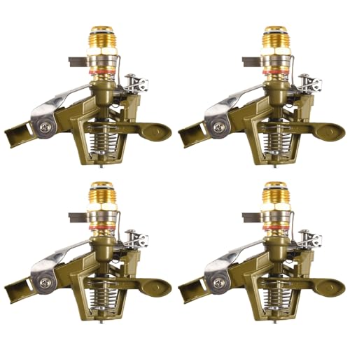Sttejlbho 4 Stück 1/2 Hochleistungs Sprinkler Kopf Perfekt für die Bewässerung Großer Gärten Schlauchend Sprinkler Bewässerungs Werkzeuge von Sttejlbho