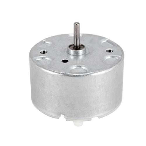 Sttejlbho -500 TB-12560 DC1.5-12V 2700 MIN Leerlaufdrehzahl 32mm Durchmesser DC Motor Silber von Sttejlbho