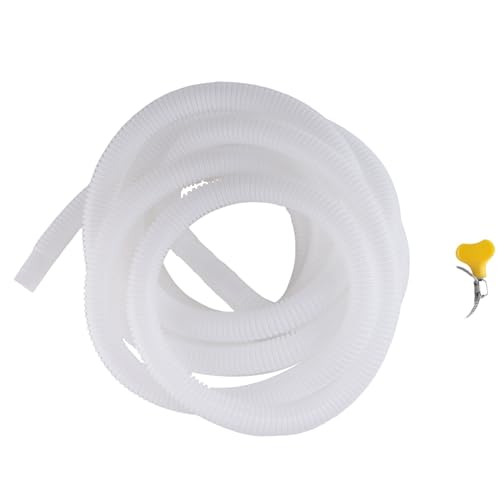 Sttejlbho Ablaufschlauch für Luftentfeuchter, 13 Fuß Flexibler Ablaufschlauch mit Zuschneidbarem Gummiadapter und Anschlussklemme, Schlauchersatz von Sttejlbho