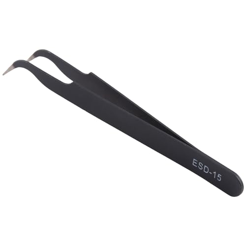 Sttejlbho Edelstahl Anti magnetische Anti statische gebogene Spitzen Pinzette von Sttejlbho