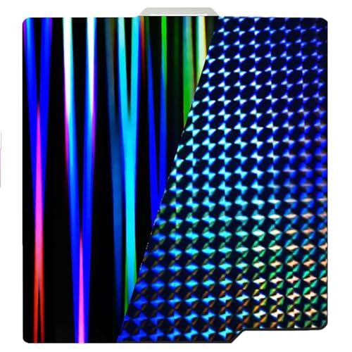 Sttejlbho H1H-Bauplatte für Bambu-Lab X1C/X1/X1E/P1P/P1S/A1 Druckbett 257 X 257 mm Lichtstrahl + Phantomfeder Stahlblechplatte von Sttejlbho