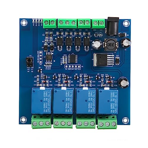 Sttejlbho Modbus RTU 4-Wege-Relaismodul 7-24 V Relaismodul Schaltet RS485/TTL-Eingang und -Ausgang mit Verpolungsschutz von Sttejlbho