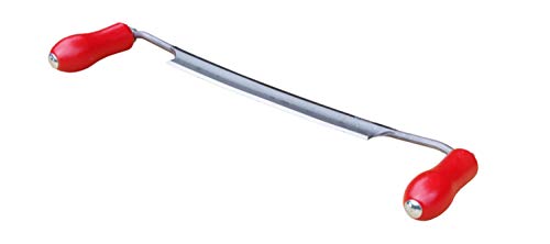 STUBAI Wagner-Reifmesser 240 mm | Zugmesser inklusive Schneidenschutz | geschmiedet, gehärtet und geschliffen mit Hohlschliff | ergonomische Holzgriffe | Art.-Nr. 3360 03 | Made in Austria, Rot von STUBAI