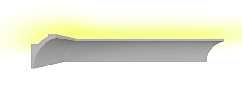 1 Ecke LED Leiste indirekte Beleuchtung Styroporleiste Stuckleisten Zierleisten passend zur BL 17 von Stuck Dekorbau