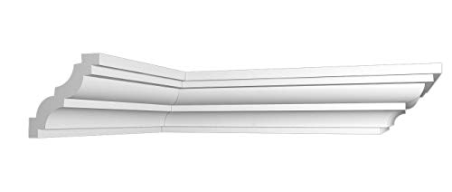 20 m +4 Ecken Styropor Leisten Zierleisten Stuck Stuckleisten Eckleisten 80x80mm K 36 von Stuck Dekorbau