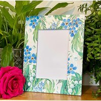 Vergissmeinnicht Decoupage Fotorahmen, Blumen Shabby Chic Wohndekor, Treibholz Bilderrahmen, Bilderrahmen Vergissmeinnicht Decoupage Fotorahmen, Blumen Shabby Chic Wohndekor, Treibholz Bilderrahmen, Bilderrahmen von StuckwithloveDesigns