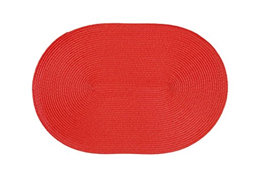 Stuco Trends Textiles Platzset, 100% Polypropylen, rot, 45 x 30 x 0.2 cm, 4 von Stuco Trends Textiles