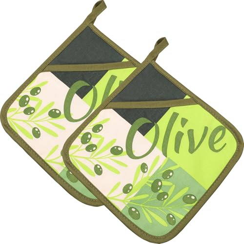 Stuco Topflappen "Verdial" 2er-Pack grün Größe 20x20 cm von Stuco