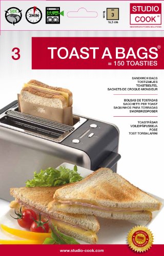Toastbeutel 3 Stück - 50x Wiederverwendbar - Toastabags von Studio Cook
