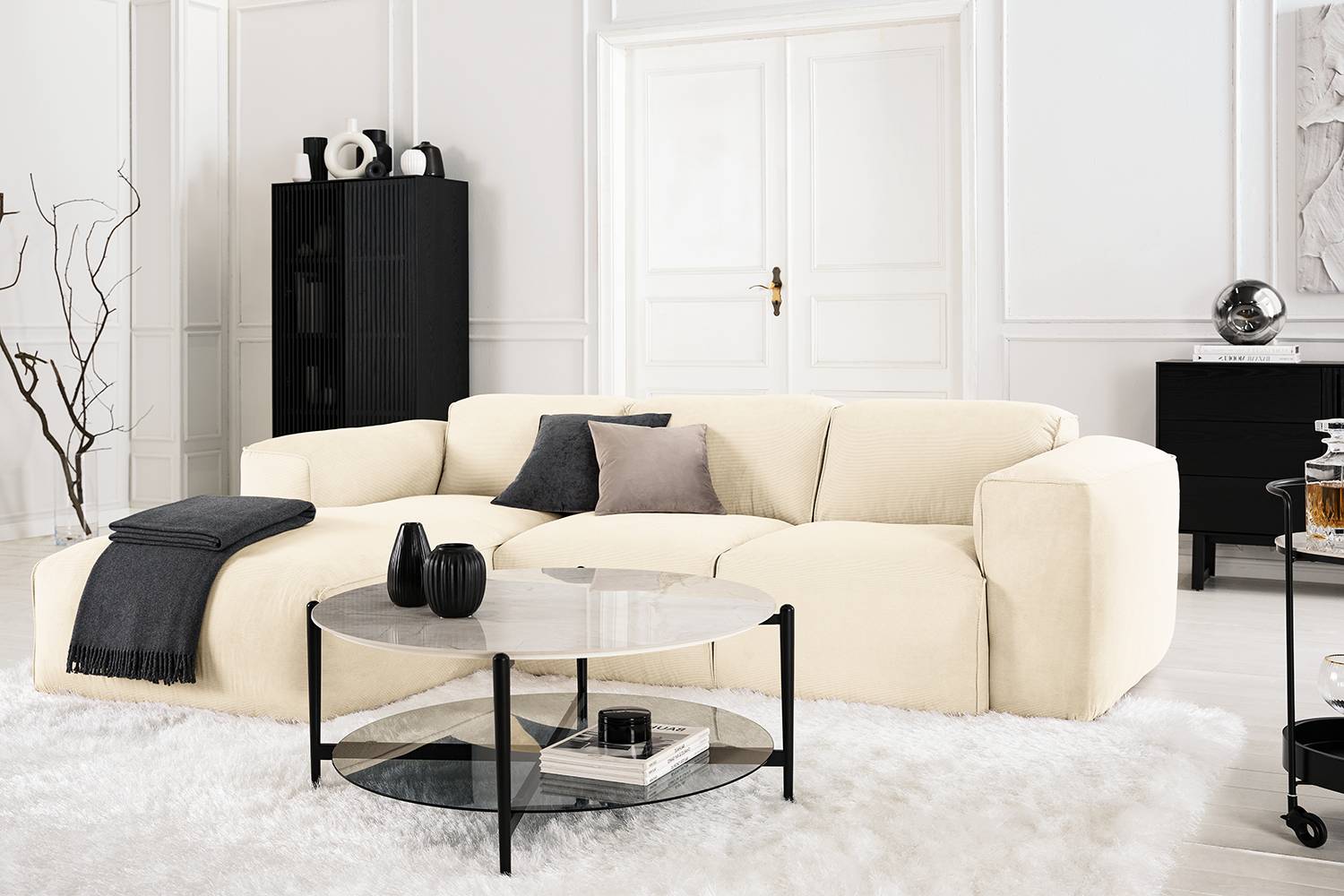 Ecksofa HUDSON 3-Sitzer mit Longchair von Studio Copenhagen