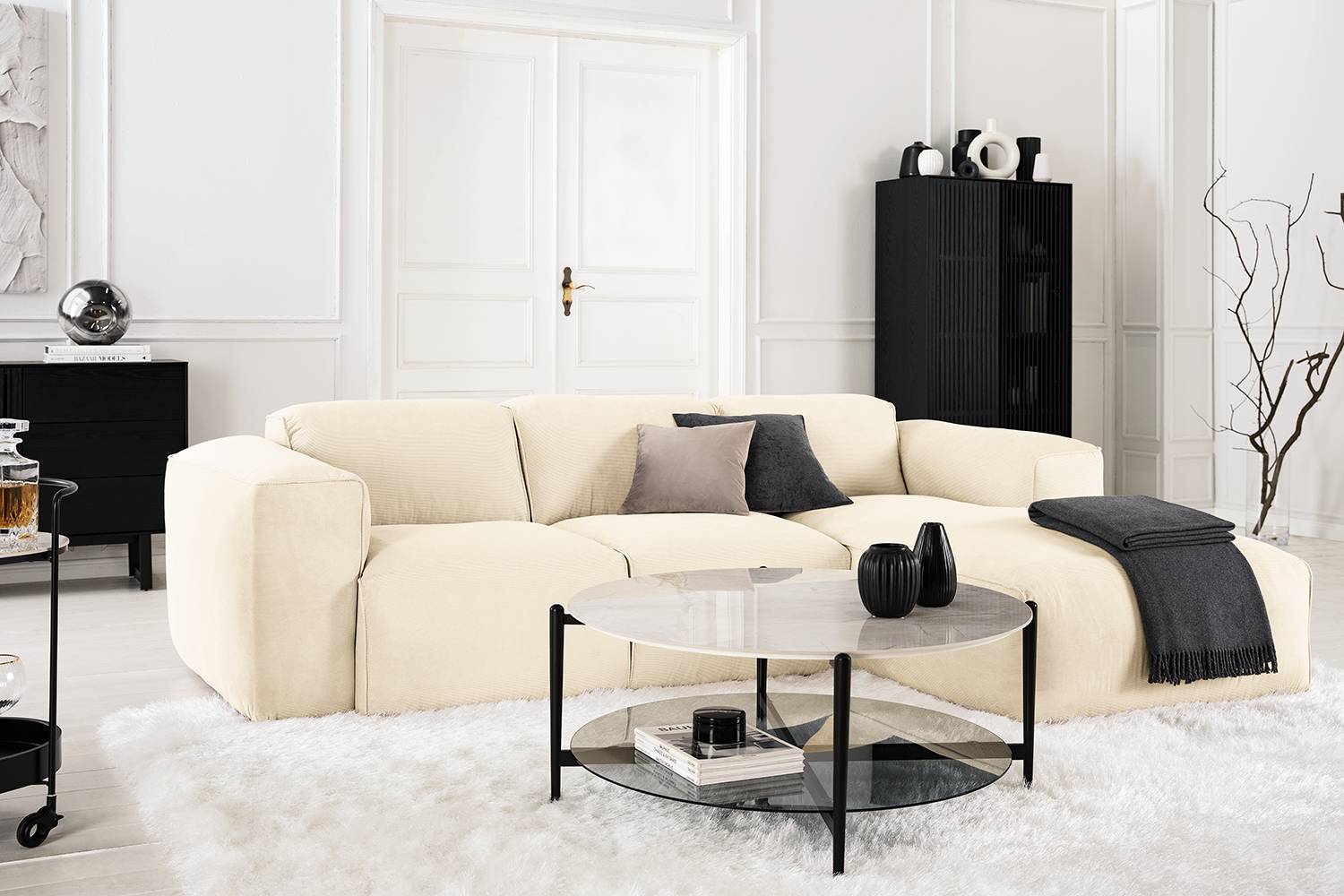 Ecksofa HUDSON 3-Sitzer mit Longchair von Studio Copenhagen