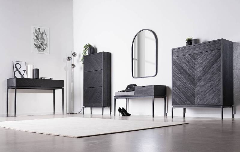 home24 Konsolentisch 120 x 80 x 40cm Schwarz von home24