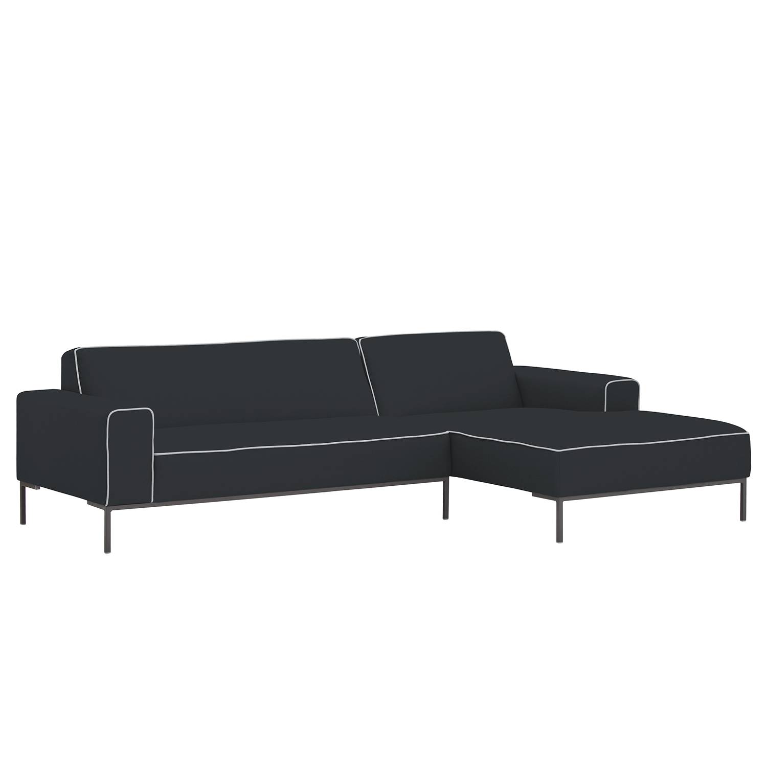 Studio Copenhagen Ecksofa Ampio Duo I Anthrazit Webstoff 264x77x168 cm von Lars Larson