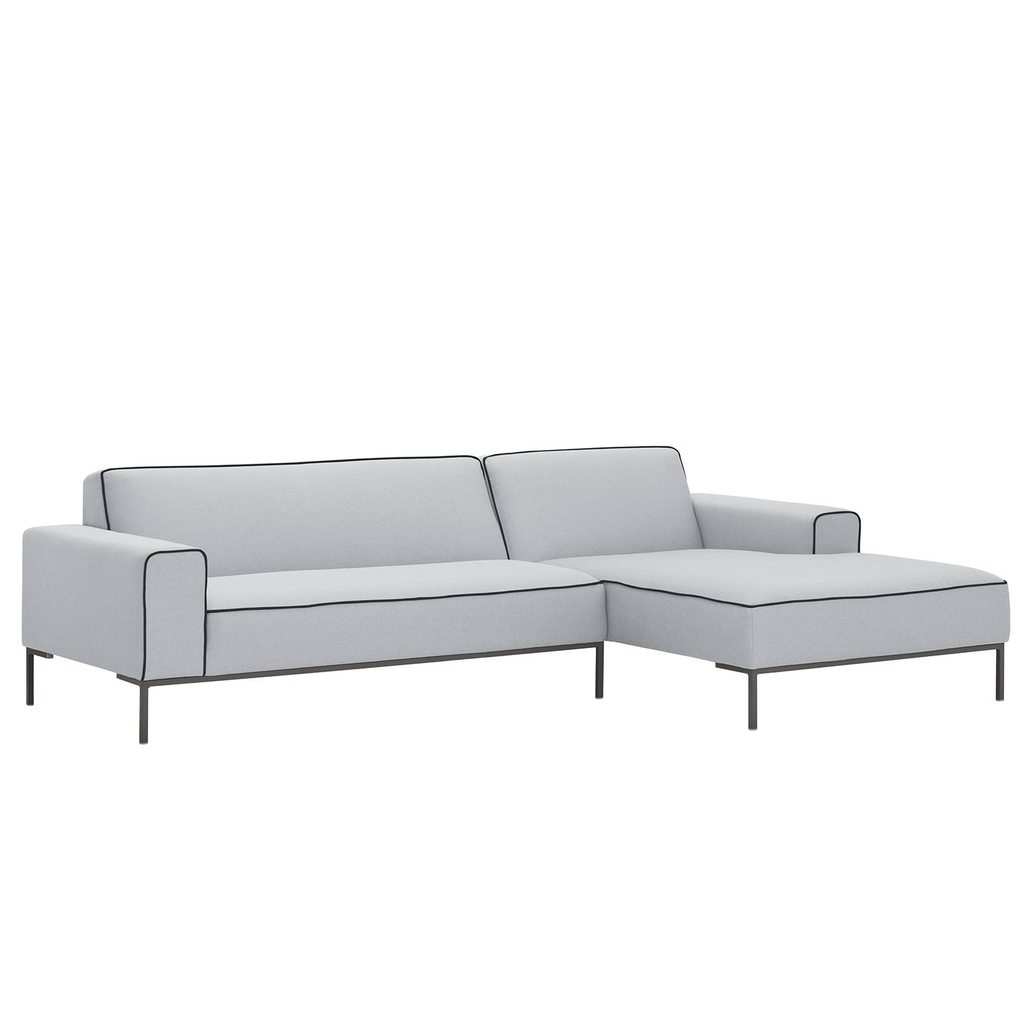 Studio Copenhagen Ecksofa Ampio Duo I Hellgrau Webstoff 264x77x168 cm von Lars Larson