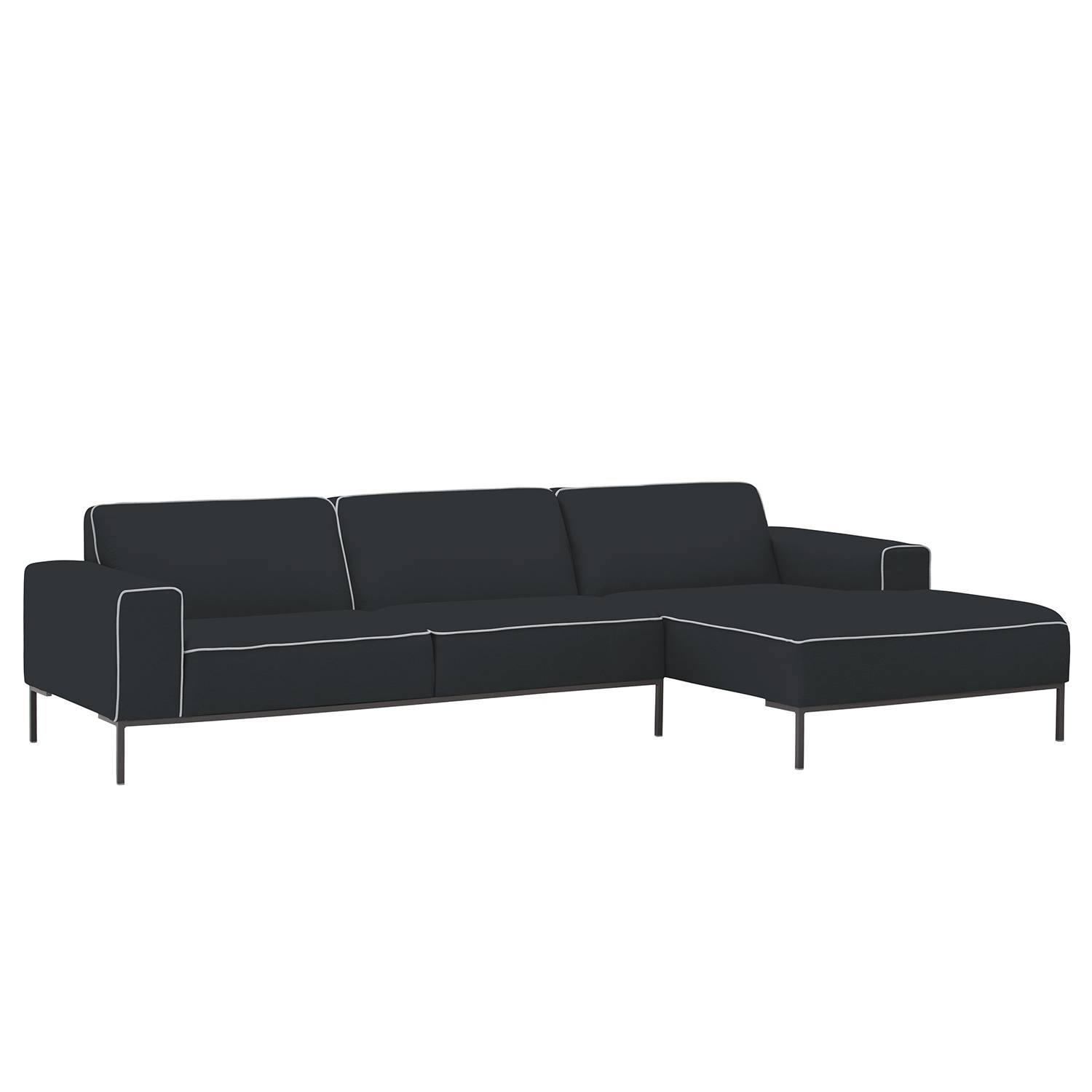 Studio Copenhagen Ecksofa Ampio Duo II Anthrazit Webstoff 285x77x168 cm von Lars Larson