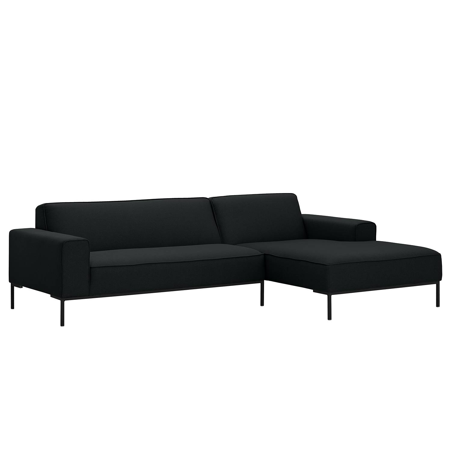 Studio Copenhagen Ecksofa Ampio I Anthrazit Webstoff 264x77x168 cm von Lars Larson