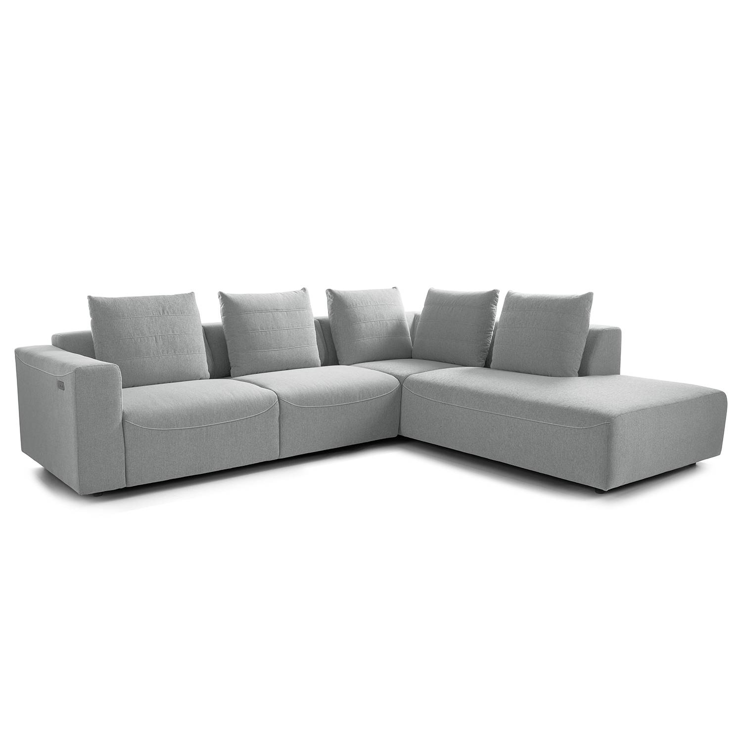 Studio Copenhagen Ecksofa Finny III Hellgrau Webstoff 283x83x237 cm (BxHxT) Modern von Studio Copenhagen