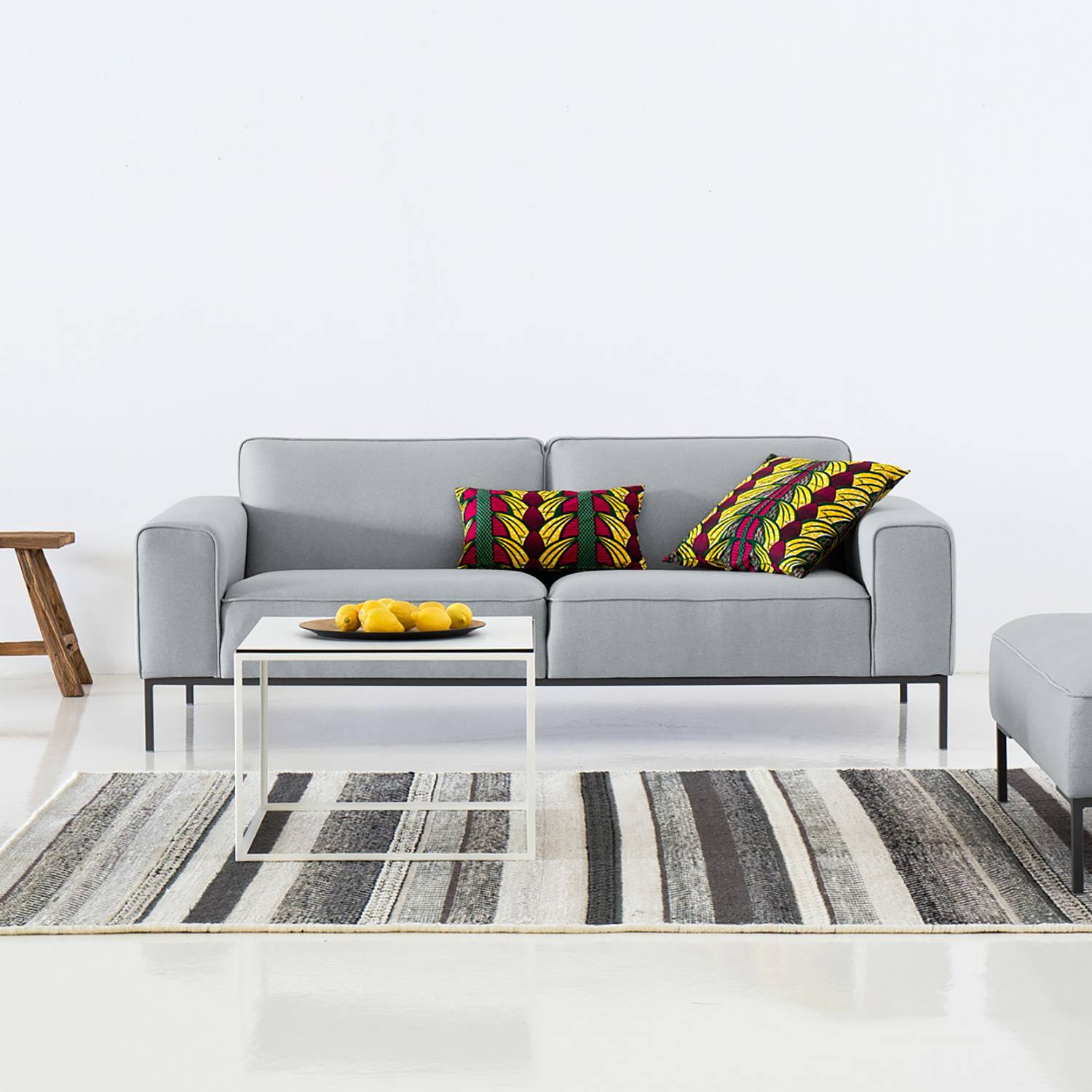 Studio Copenhagen Sofa Ampio 3-Sitzer Hellgrau Webstoff 205x77x93 cm von Lars Larson