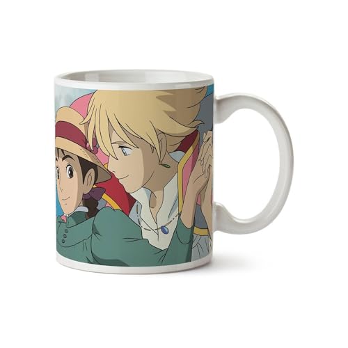 Studio Ghibli Das wandelnde Schloss Tasse weiß, bedruckt, aus Keramik, in KLarsichtverpackung. von スタジオジブリ