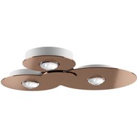 Lodes Bugia Triple LED Deckenleuchte 2700 K, Kupfer glänzend Lodes Bugia Triple LED Deckenleuchte 2700 K, Kupfer glänzend von Lodes