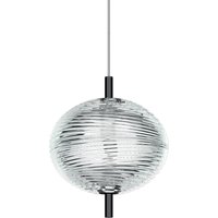 Lodes Jefferson Mini LED Pendelleuchte Chrom schwarz - Glas: transparent von Lodes